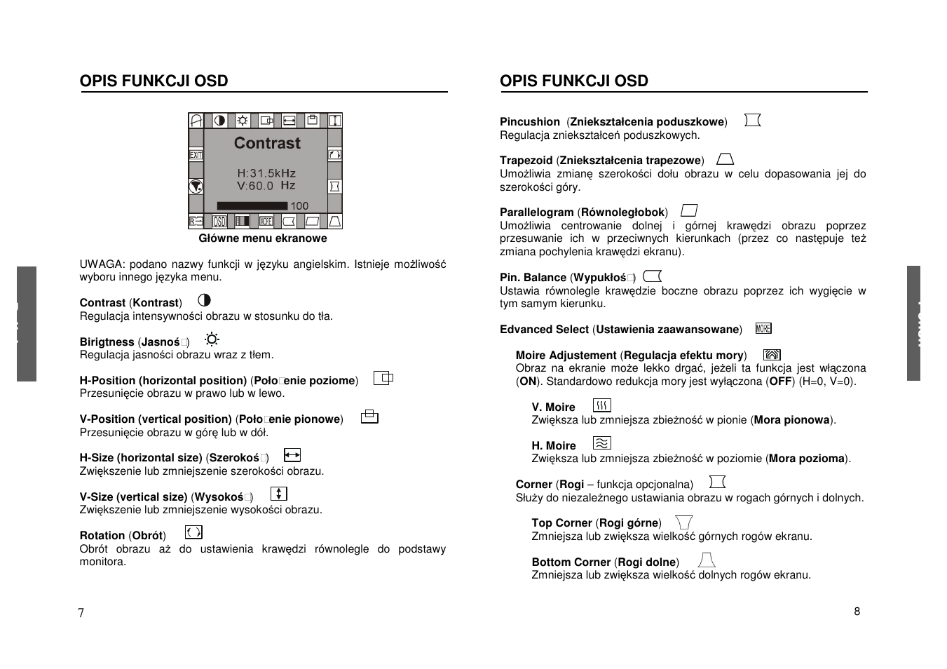 Miro Displays P17F86i User Manual | Page 30 / 35