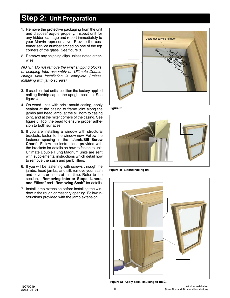 Step 2, Unit preparation | Marvin Window User Manual | Page 7 / 17
