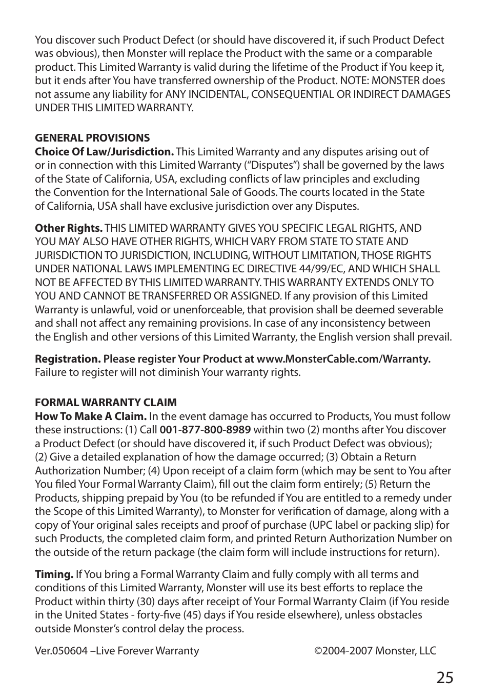 Monster Cable PERFECTVIEW 400M User Manual | Page 29 / 90