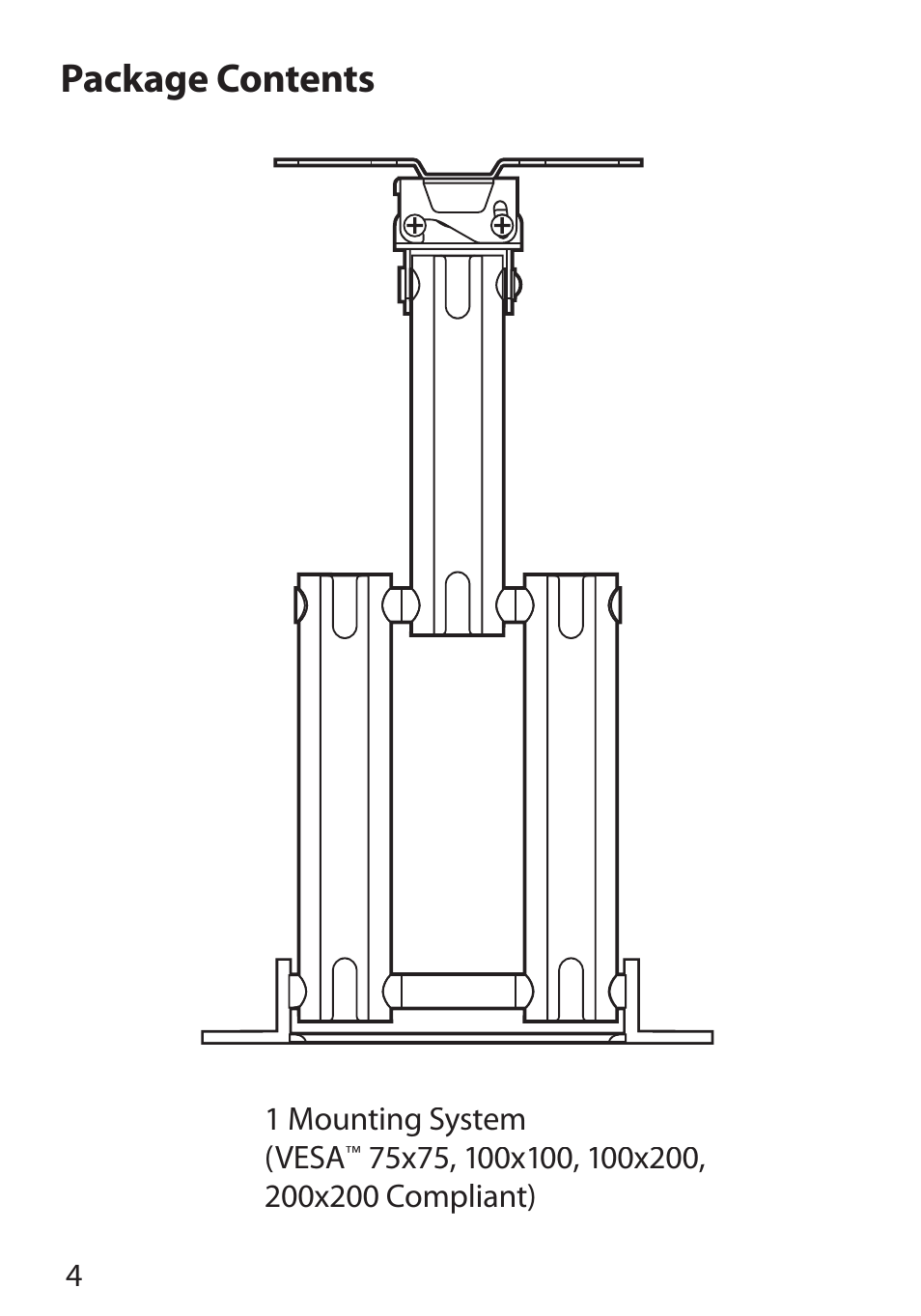 Package contents | Monster Cable PERFECTVIEW 400M User Manual | Page 8 / 90