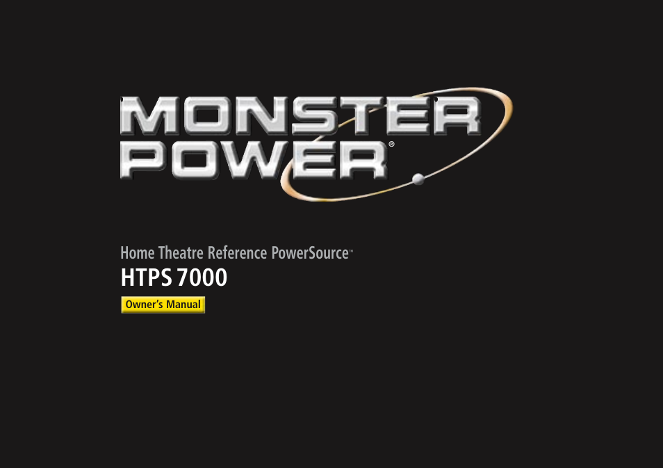 Monster Power HTPS7000 User Manual | 38 pages
