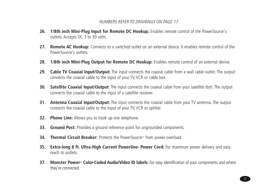 Monster Power HTPS7000 User Manual | Page 29 / 38
