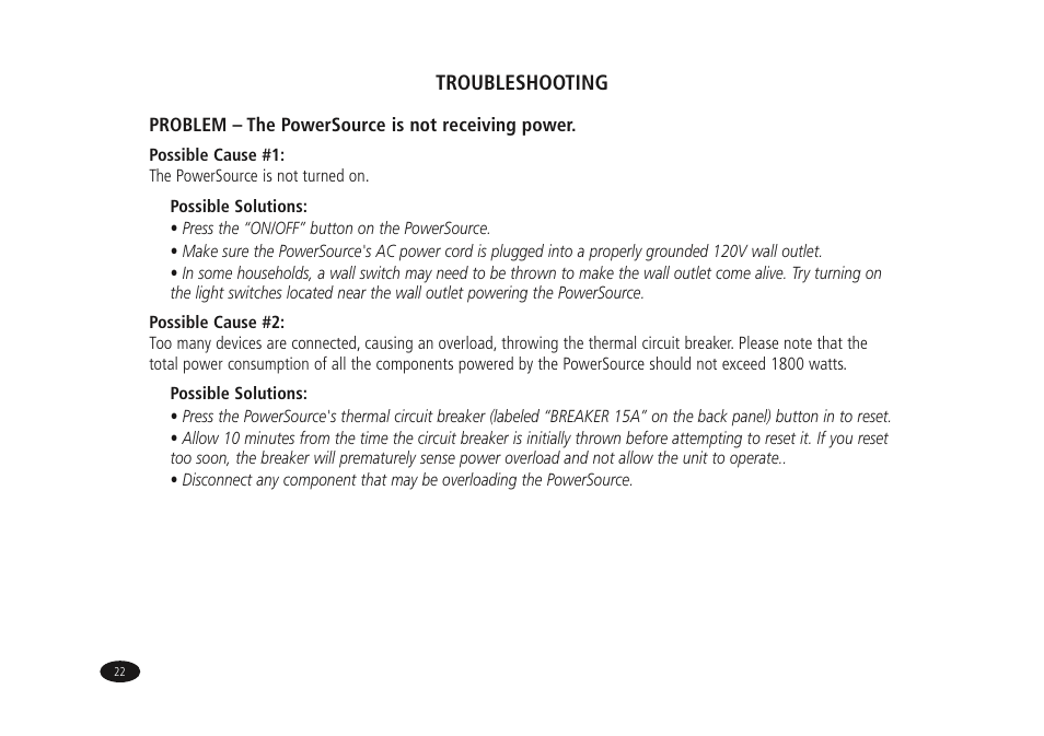 Monster Power HTPS7000 User Manual | Page 30 / 38
