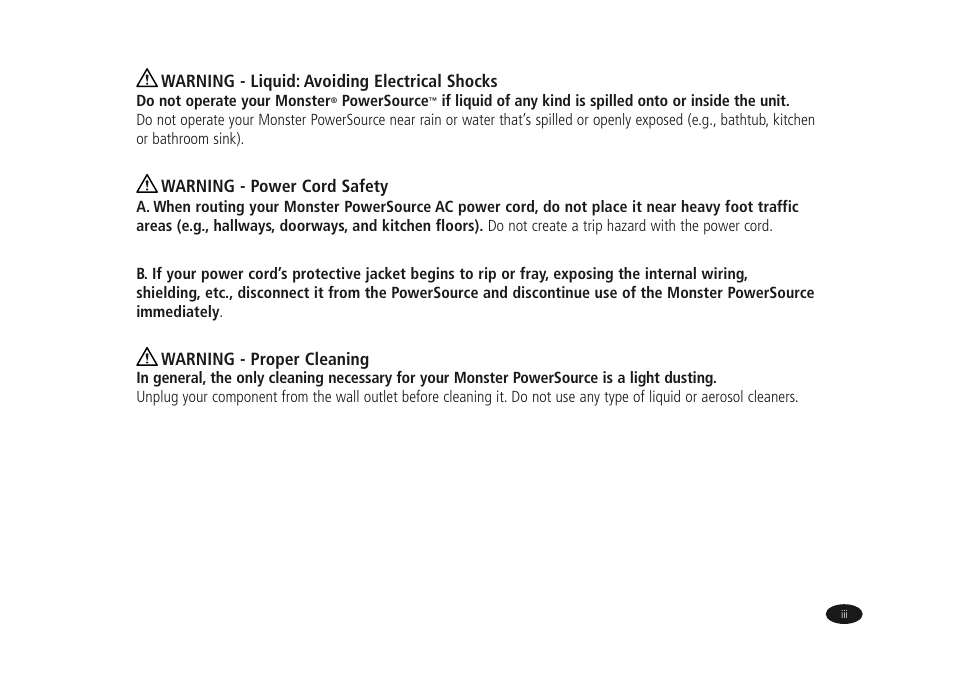 Monster Power HTPS7000 User Manual | Page 5 / 38