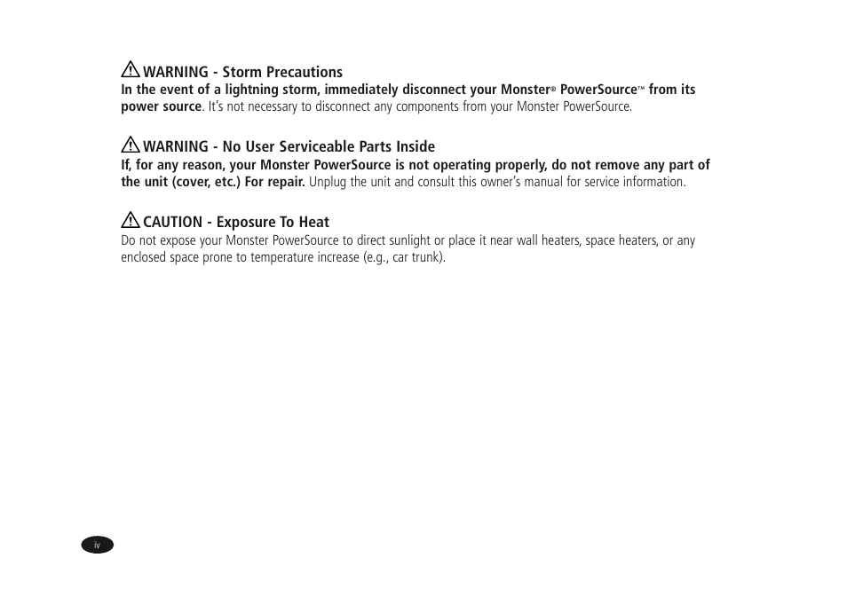 Monster Power HTPS7000 User Manual | Page 6 / 38