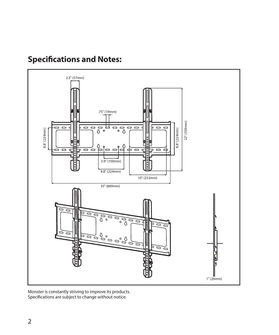 Monster Power FlatScreen Mount SmartViewTM 200L User Manual | Page 6 / 72