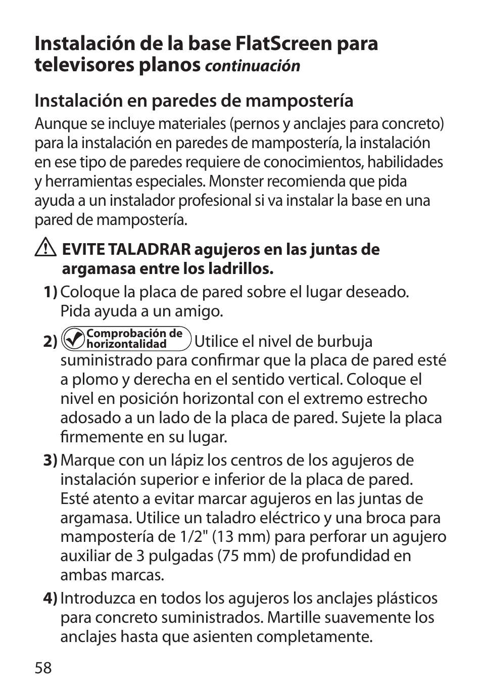 Monster Cable PERFECTVIEW 400S User Manual | Page 62 / 72