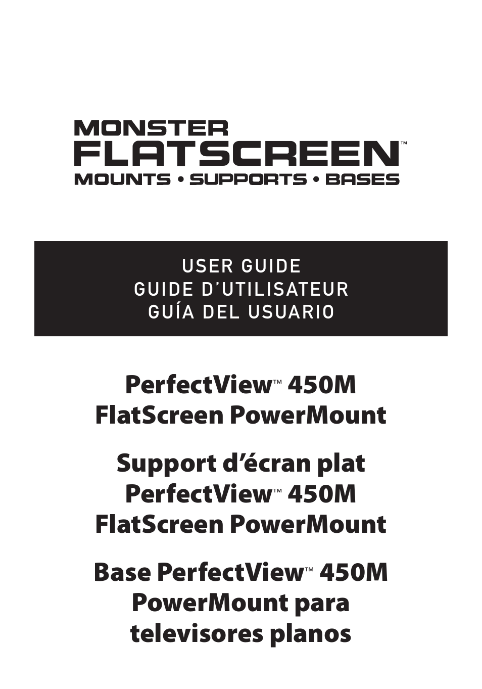 Monster Cable PERFECTVIEW 450M User Manual | 117 pages