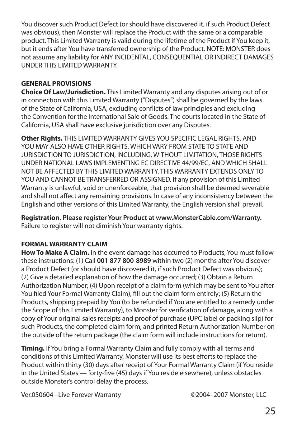 Monster Cable PerfectView 400L User Manual | Page 29 / 90