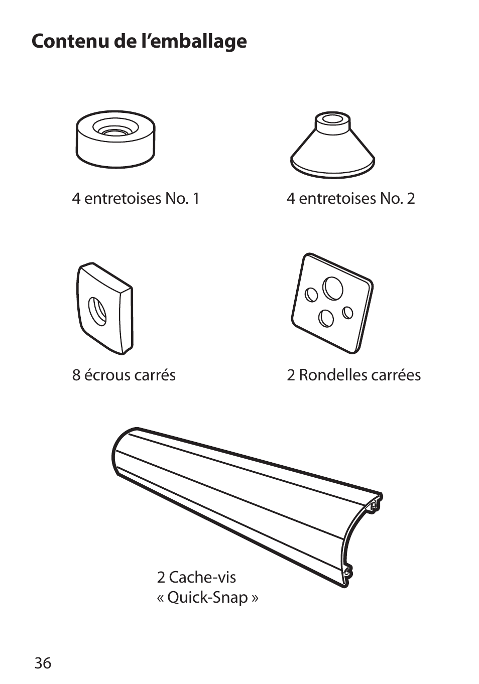Contenu de l’emballage | Monster Cable PerfectView 400L User Manual | Page 40 / 90