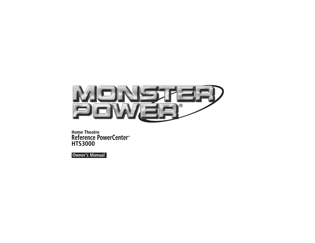 Monster Power HTS3000 User Manual | 43 pages