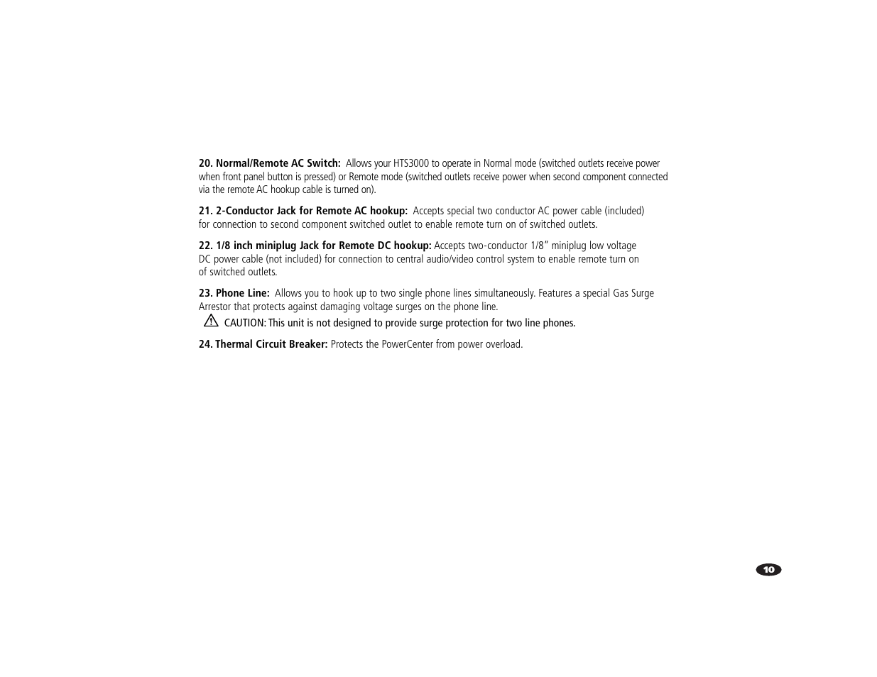 Monster Power HTS3000 User Manual | Page 14 / 43
