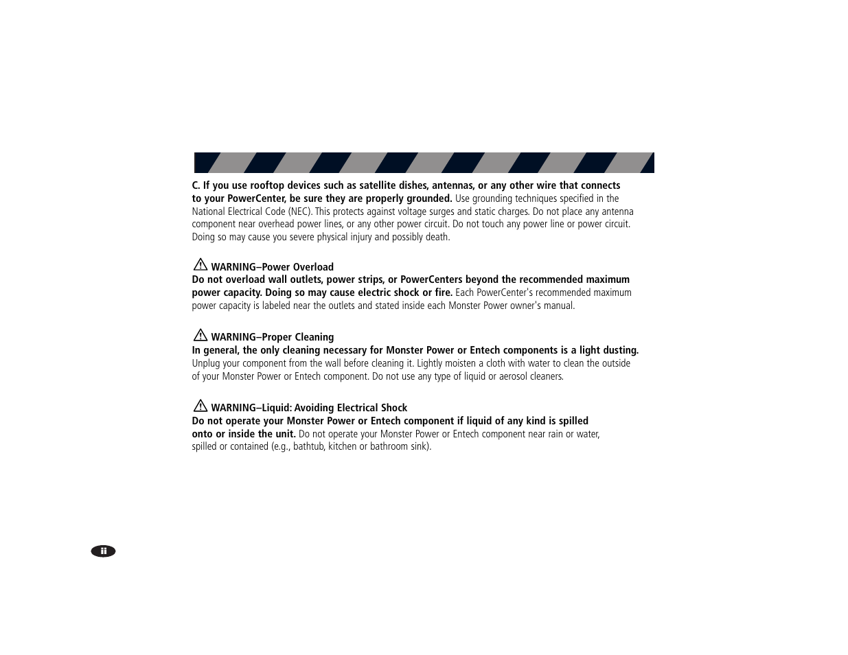 Monster Power HTS3000 User Manual | Page 3 / 43