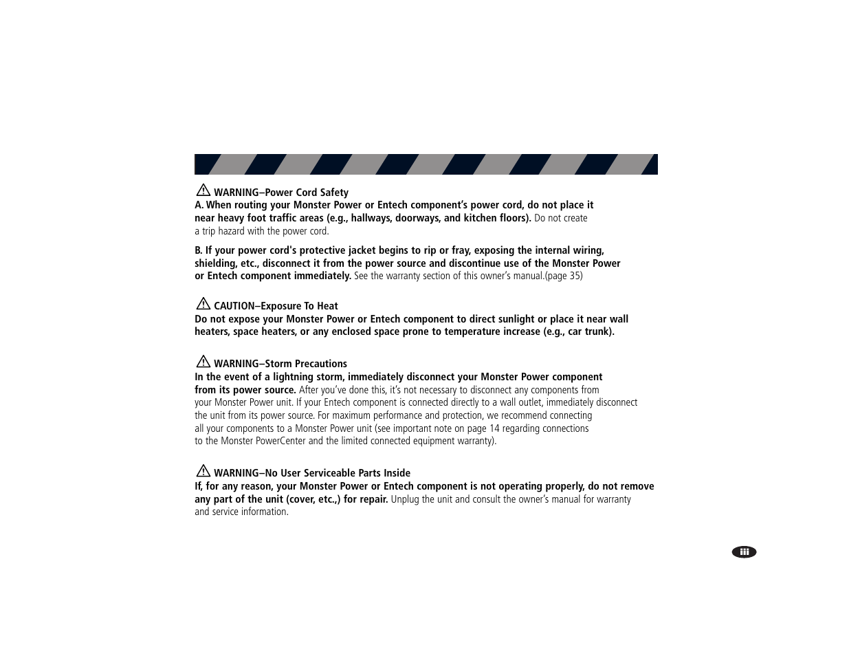 Monster Power HTS3000 User Manual | Page 4 / 43