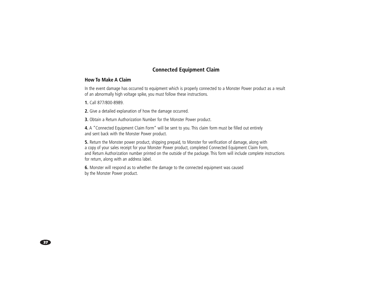 Monster Power HTS3000 User Manual | Page 41 / 43