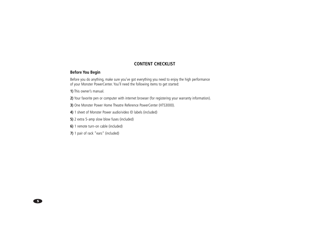 Monster Power HTS3000 User Manual | Page 9 / 43