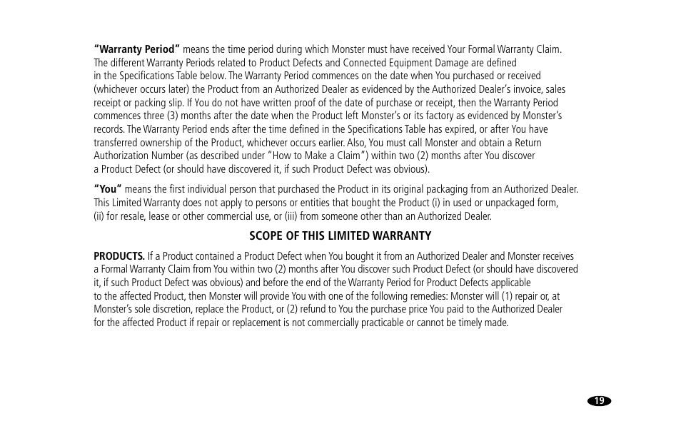 Monster Power 15 Amp User Manual | Page 25 / 32