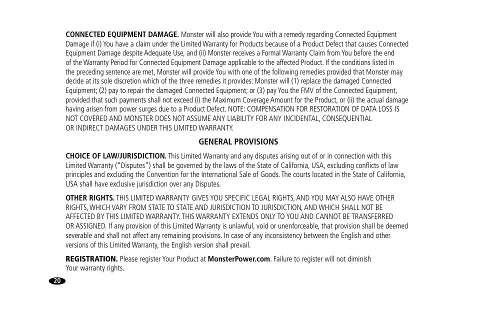 Monster Power 15 Amp User Manual | Page 26 / 32