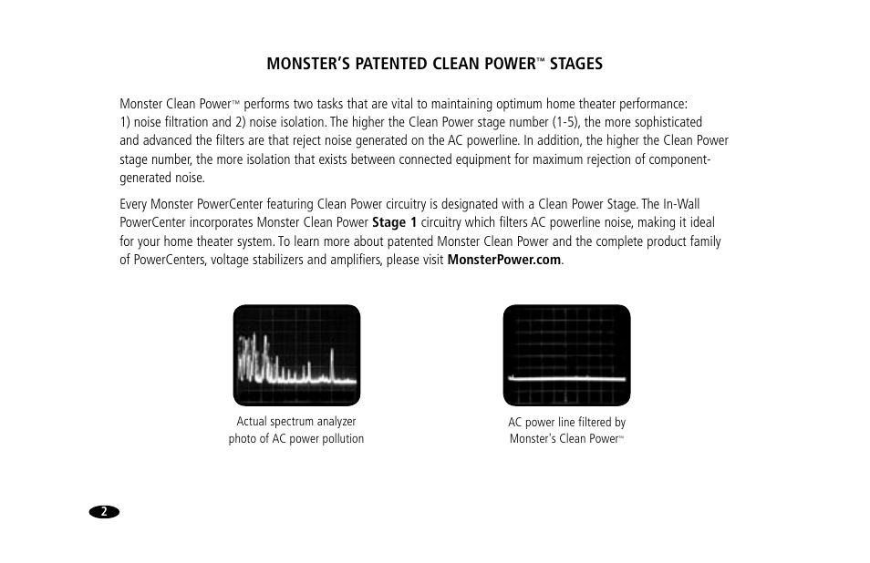 Monster’s patented clean power, Stages | Monster Power 15 Amp User Manual | Page 8 / 32