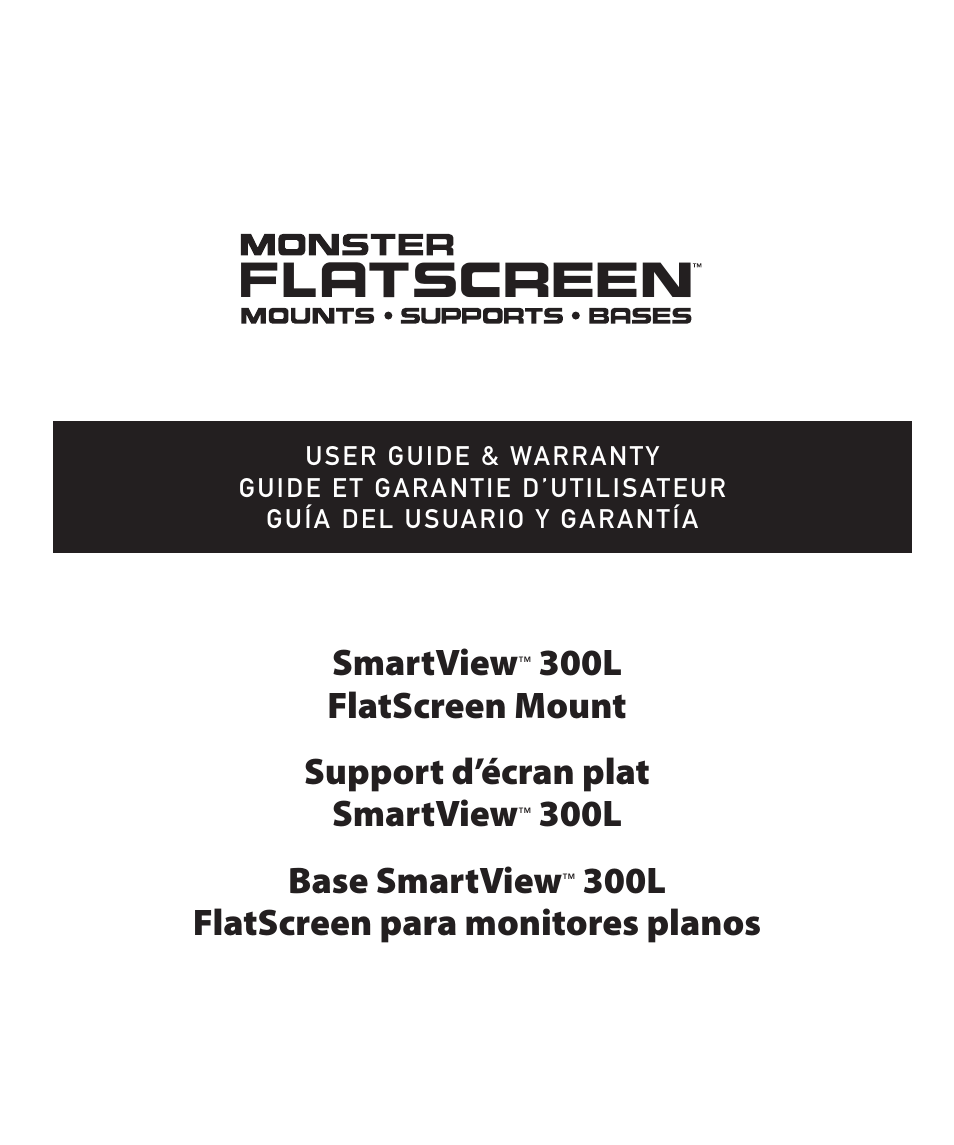 Monster Cable SMARTVIEW 300L User Manual | 72 pages