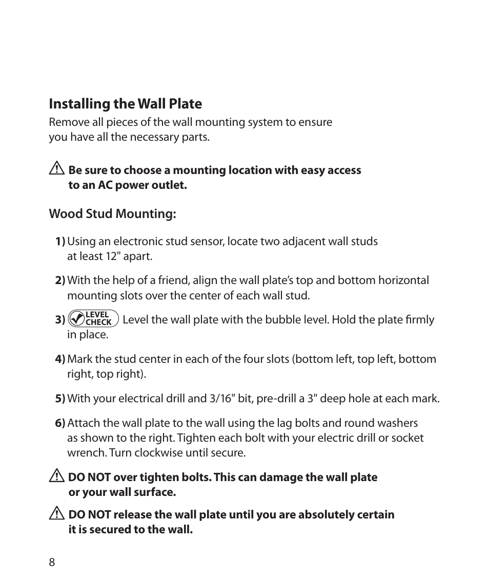 Installing the wall plate | Monster Cable SMARTVIEW 300L User Manual | Page 12 / 72