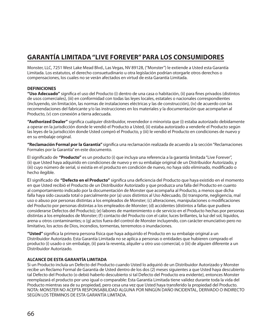 Monster Cable SMARTVIEW 300L User Manual | Page 70 / 72