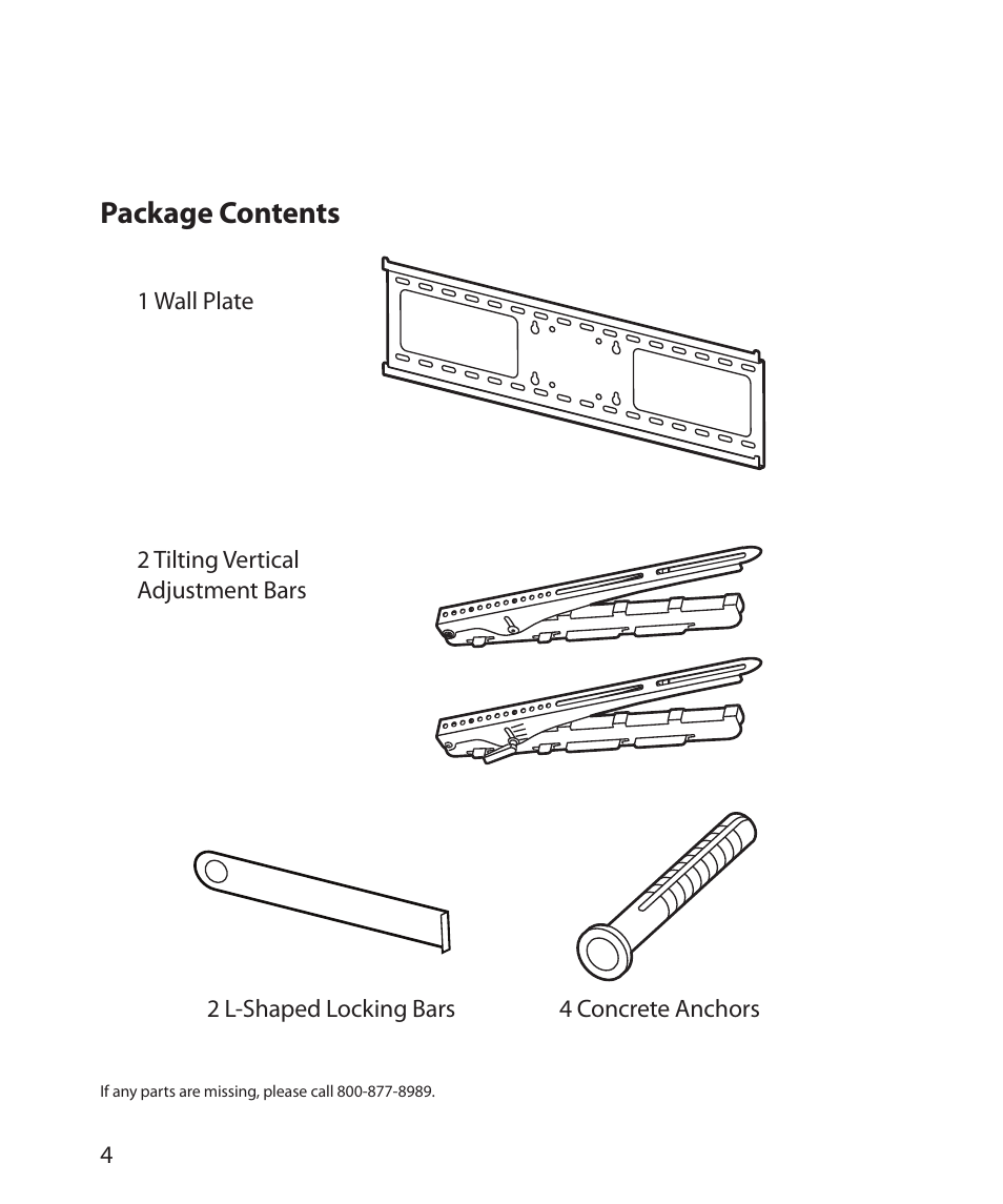Package contents | Monster Cable SMARTVIEW 300L User Manual | Page 8 / 72