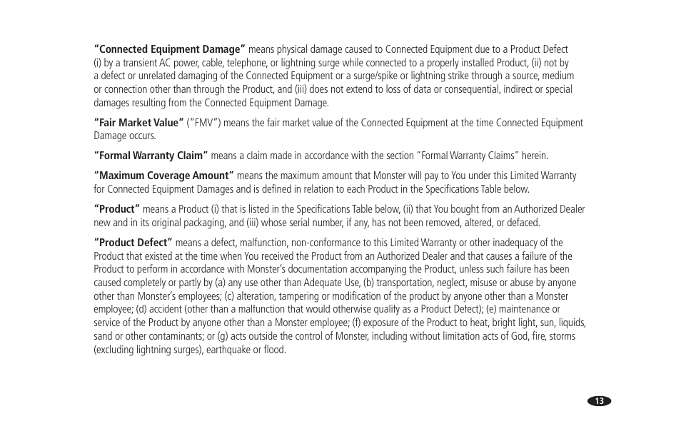 Monster Power PowerCenter HTFS 450 User Manual | Page 19 / 25