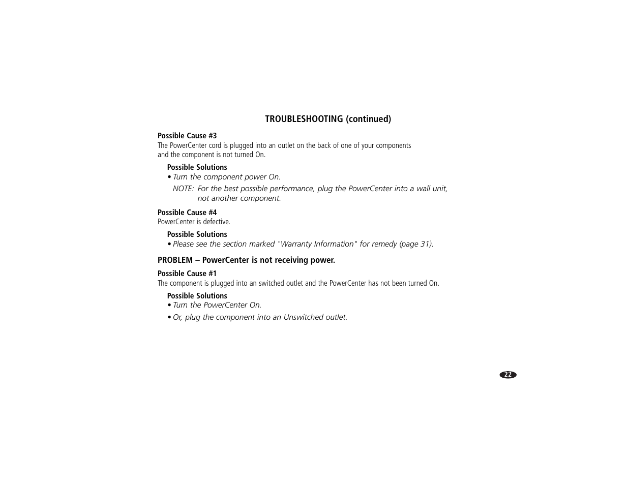 Monster Power HTS2600 User Manual | Page 28 / 46
