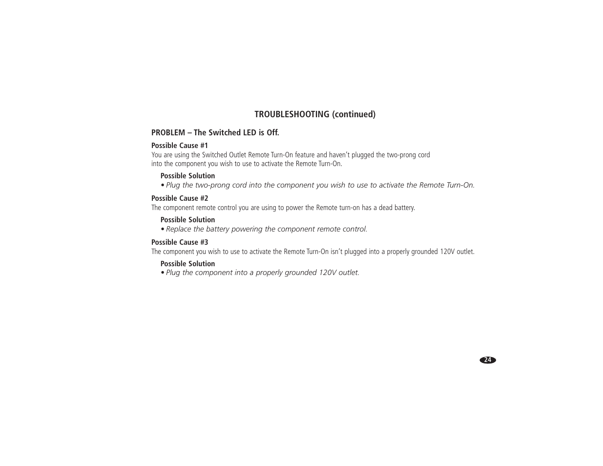 Monster Power HTS2600 User Manual | Page 30 / 46