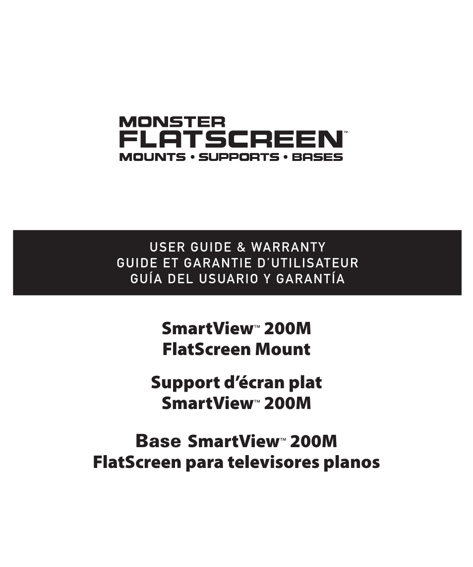 Monster Cable SmartView 200M User Manual | 72 pages