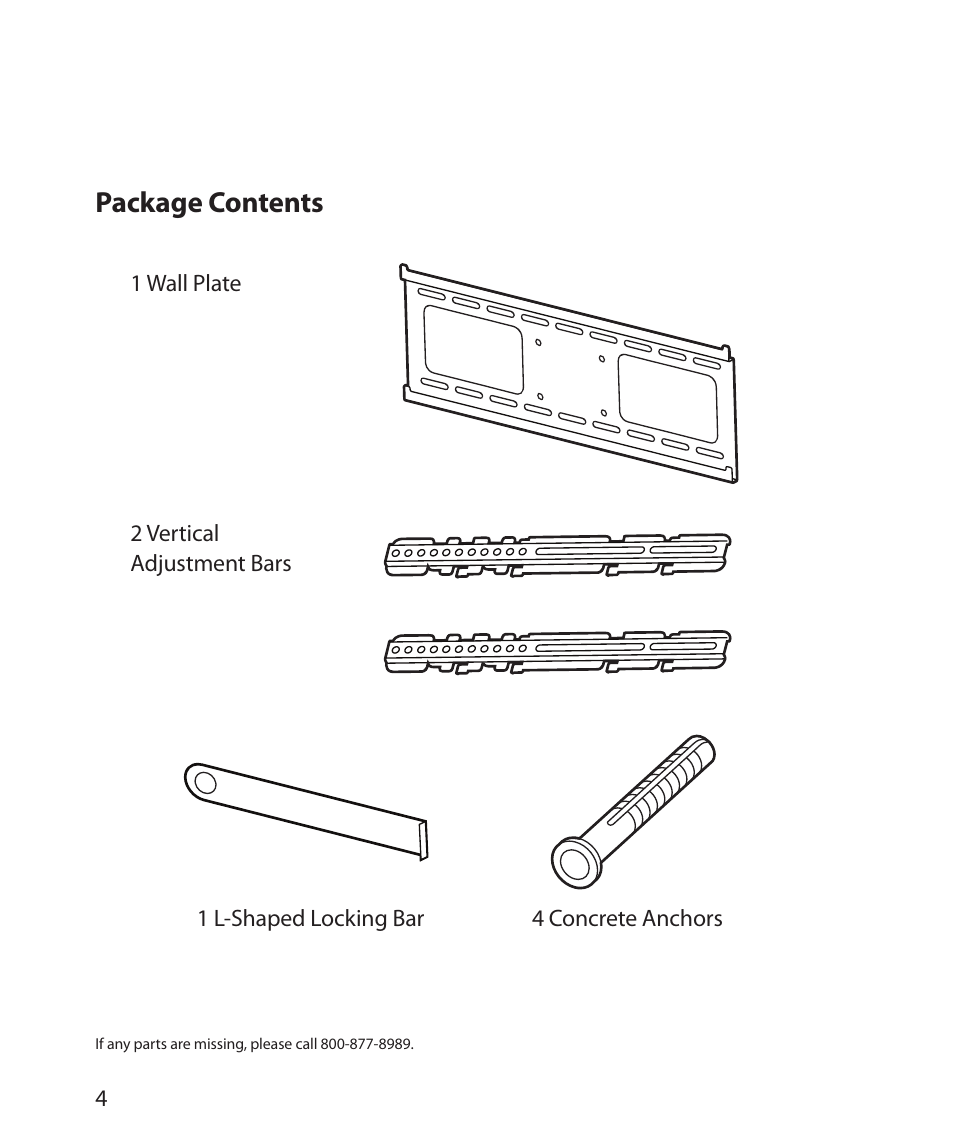 Package contents | Monster Cable SmartView 200M User Manual | Page 8 / 72