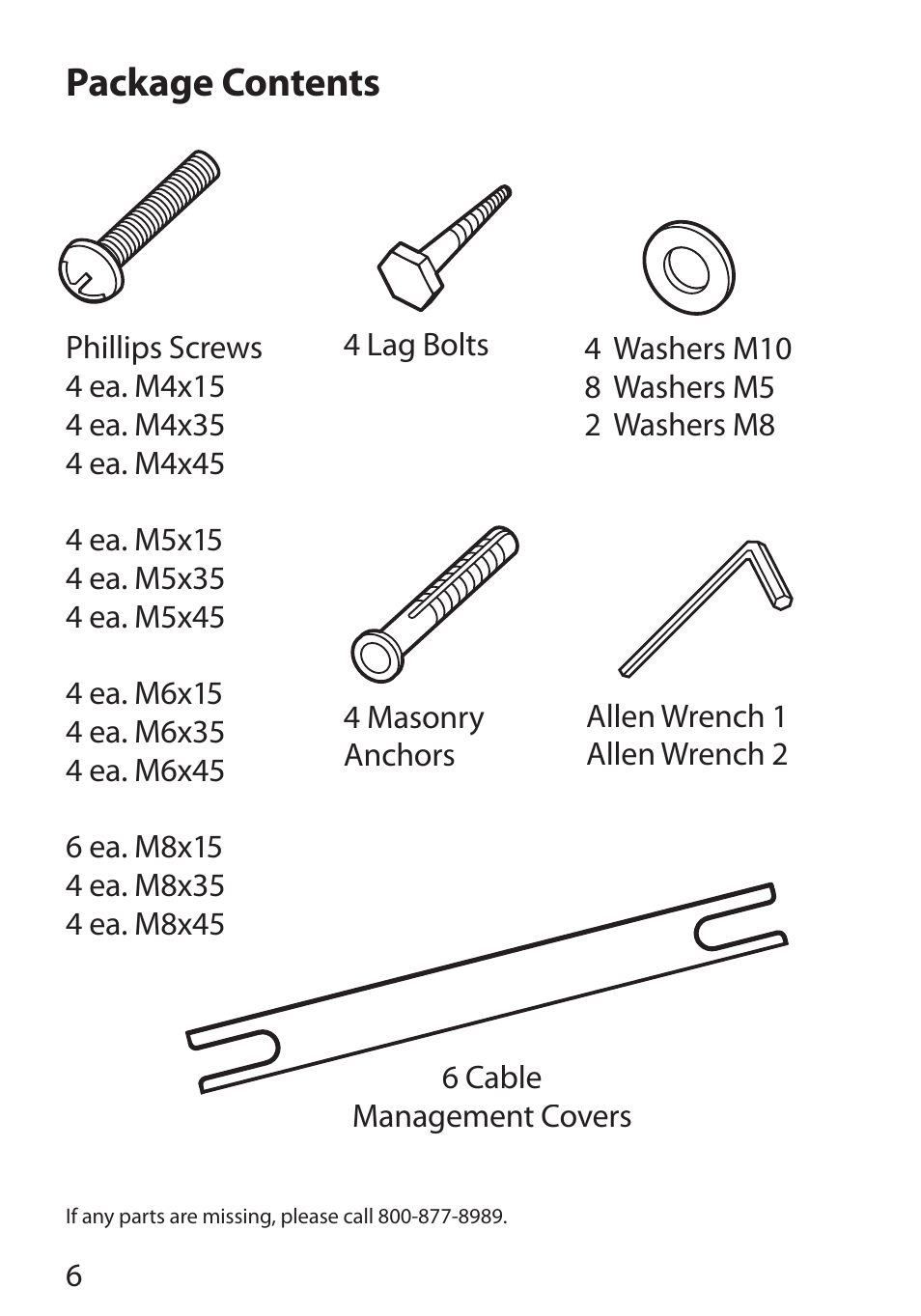 Package contents | Monster Cable PERFECTVIEW 450L User Manual | Page 10 / 113