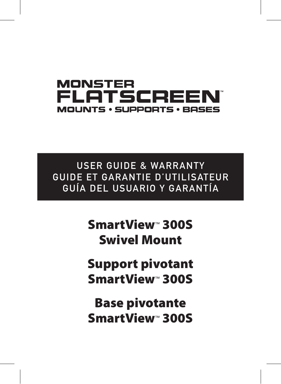 Monster Cable SMARTVIEW 300S User Manual | 72 pages
