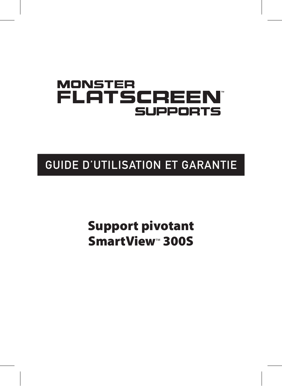 Support pivotant smartview, 300s | Monster Cable SMARTVIEW 300S User Manual | Page 25 / 72