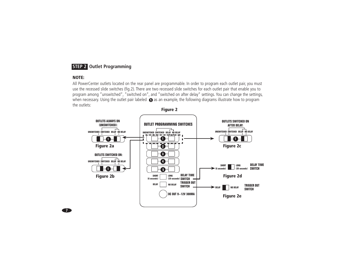 Step 2 outlet programming | Monster Power HTS 5000 User Manual | Page 13 / 41