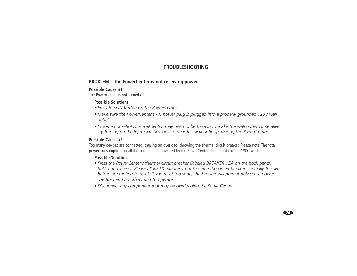 Monster Power HTS 5000 User Manual | Page 30 / 41