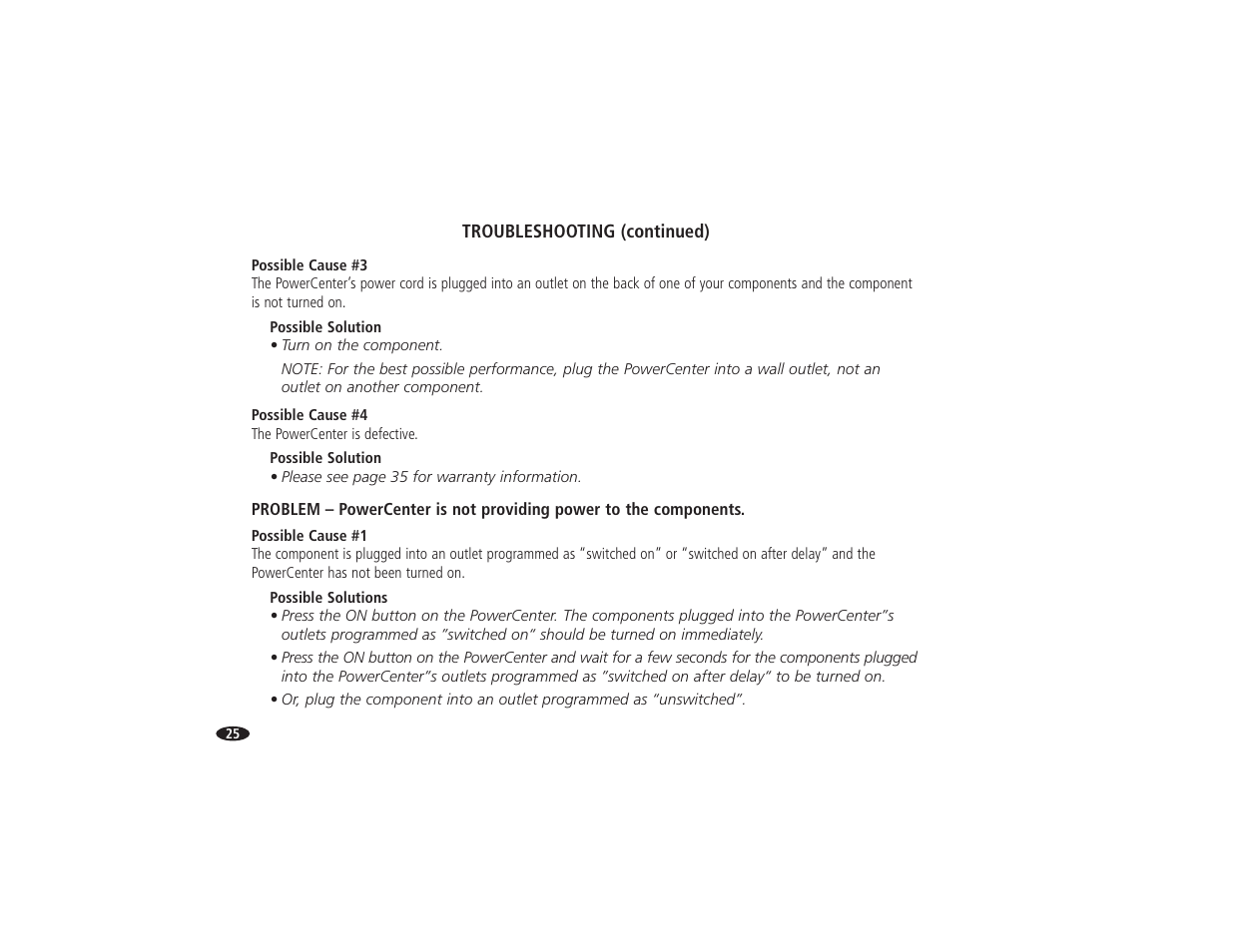 Monster Power HTS 5000 User Manual | Page 31 / 41