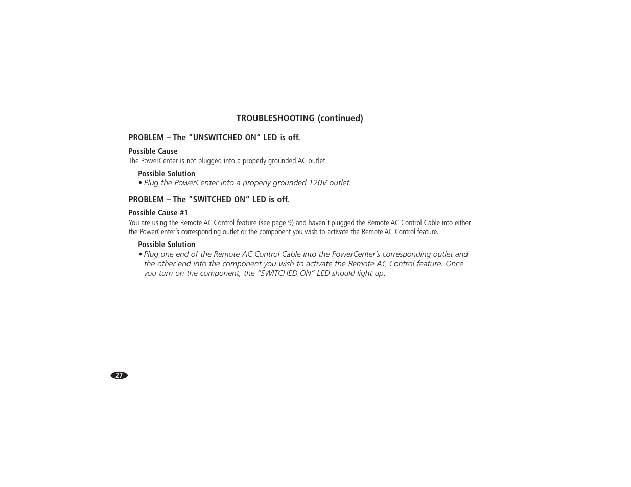 Monster Power HTS 5000 User Manual | Page 33 / 41
