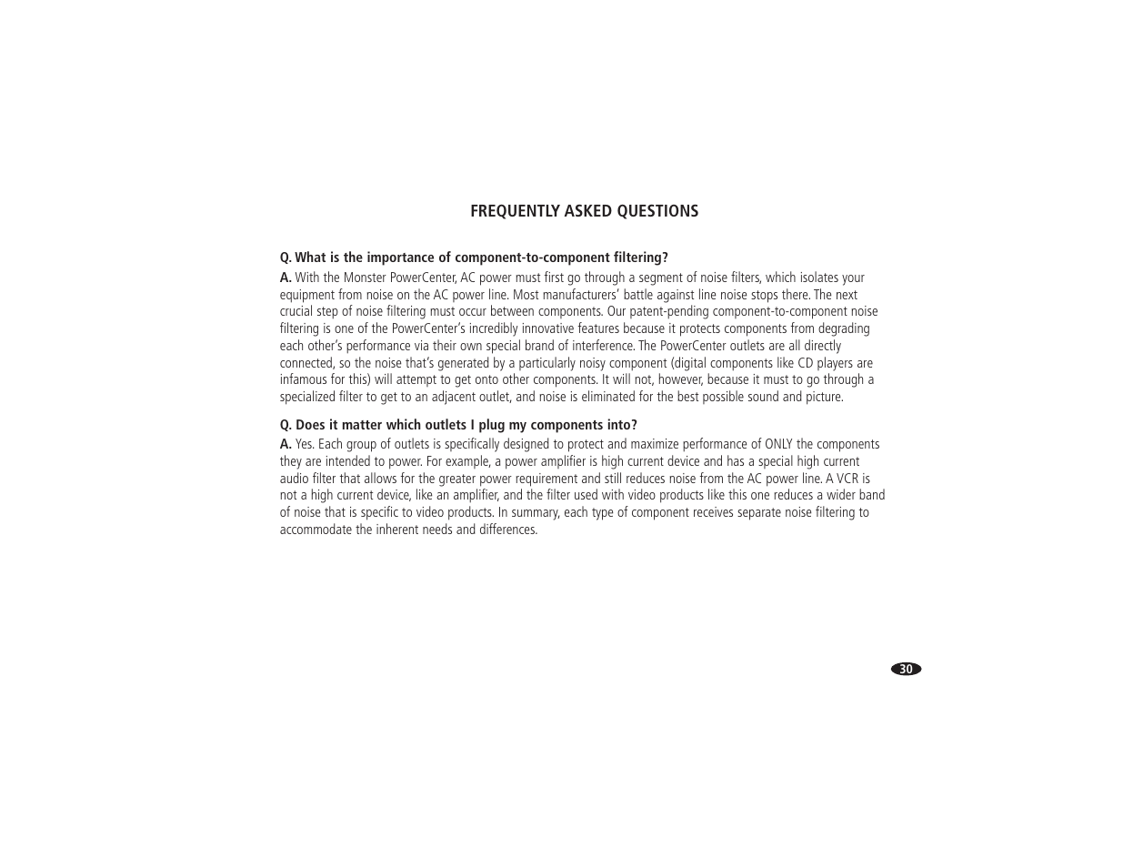 Monster Power HTS 5000 User Manual | Page 36 / 41