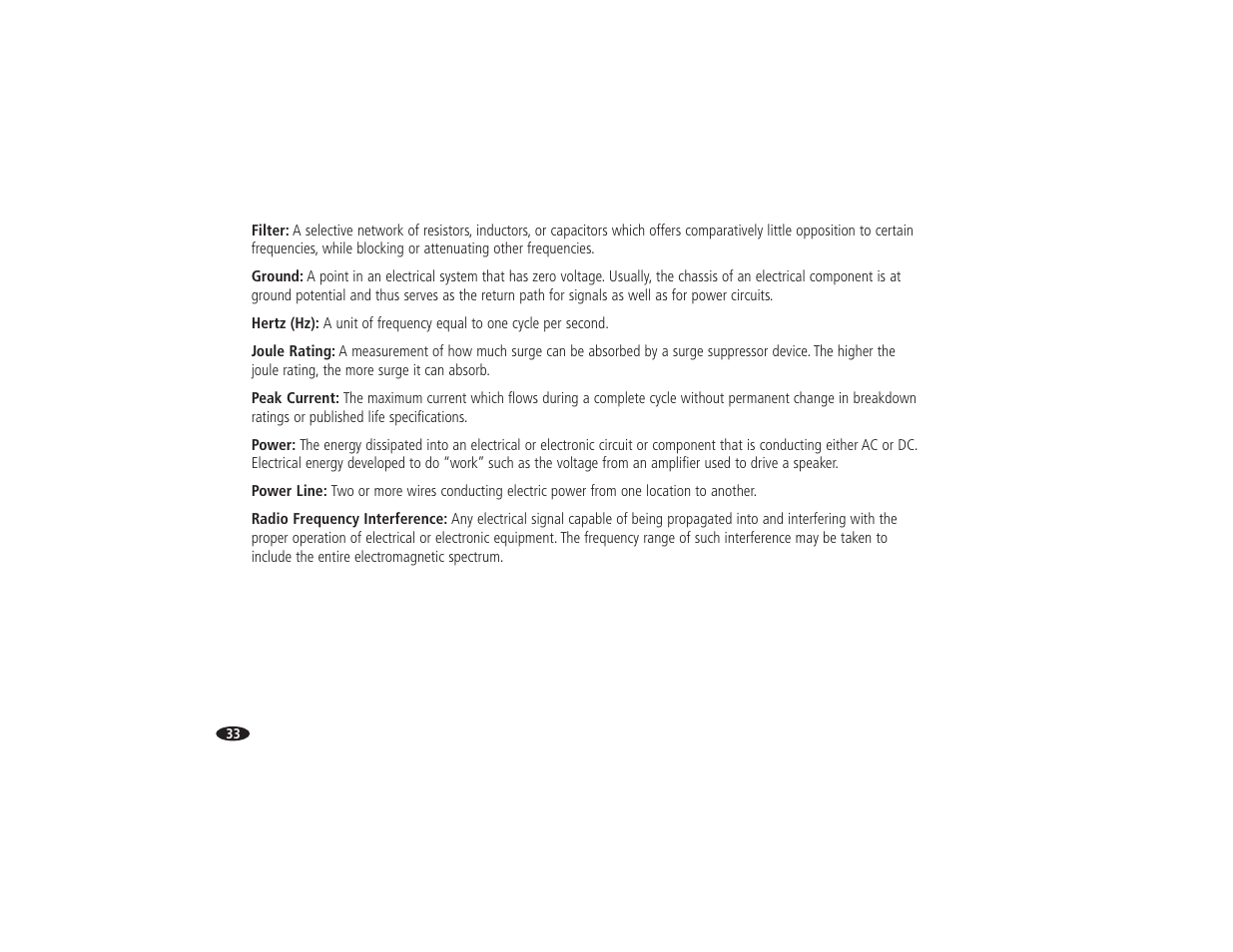 Monster Power HTS 5000 User Manual | Page 39 / 41