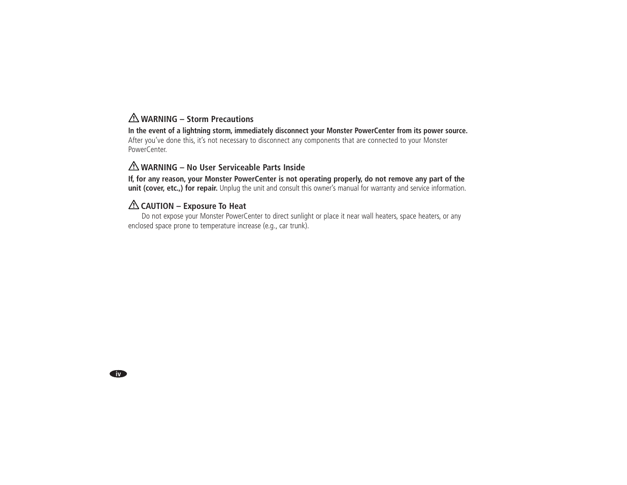 Monster Power HTS 5000 User Manual | Page 5 / 41