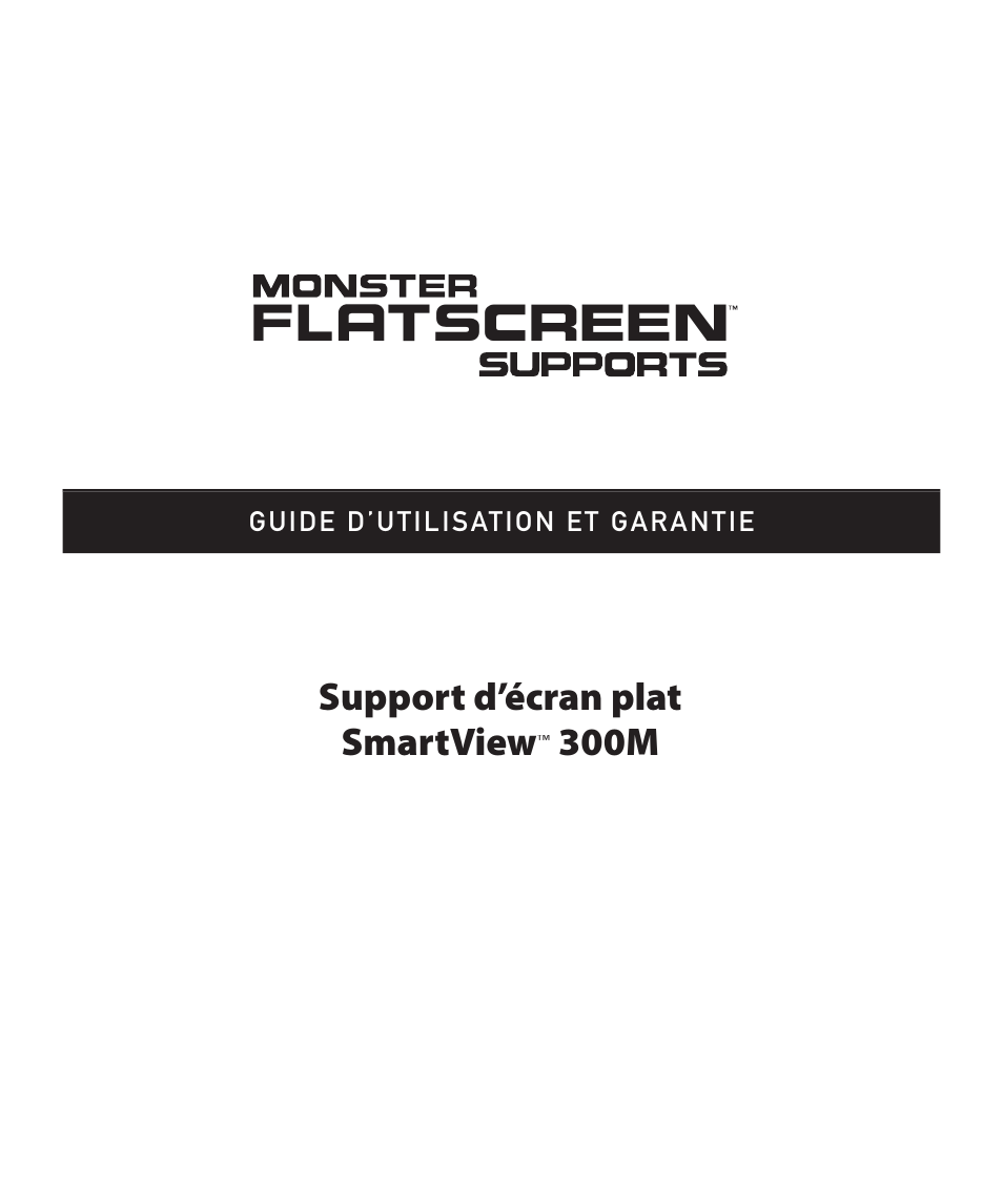 Support d’écran plat smartview, 300m | Monster Power FlatScreen Mount SmartViewTM 300M User Manual | Page 25 / 72