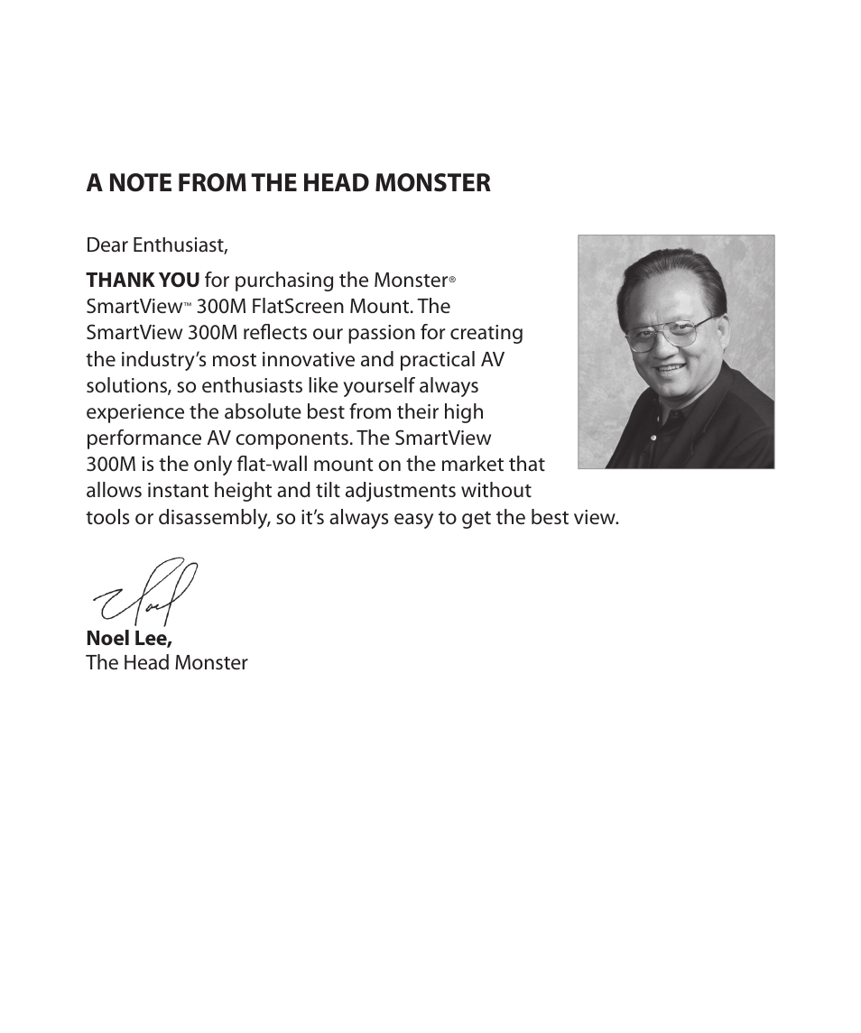 Monster Power FlatScreen Mount SmartViewTM 300M User Manual | Page 3 / 72