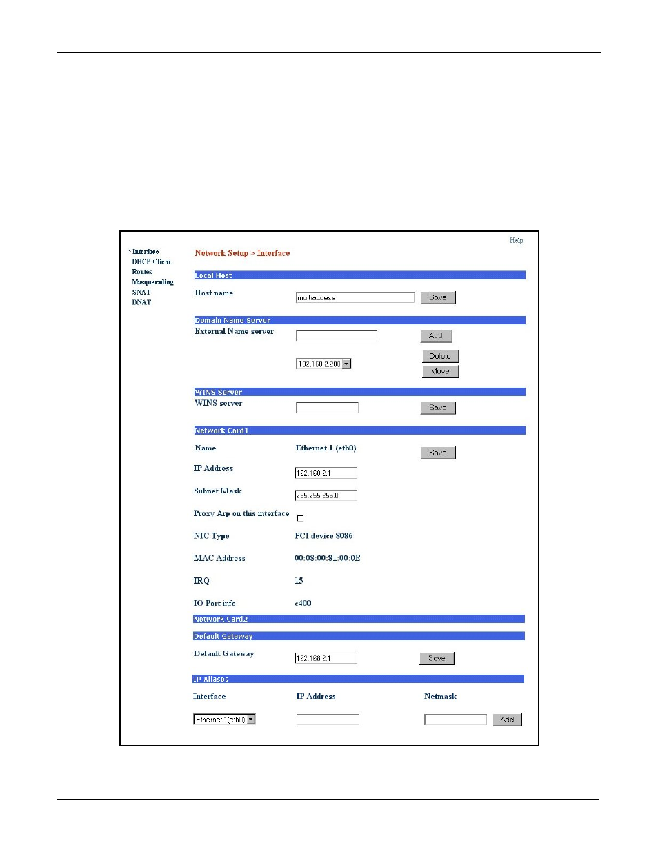 Network setup | Multi Tech Equipment MULTIACCESS MA30120 User Manual | Page 13 / 29