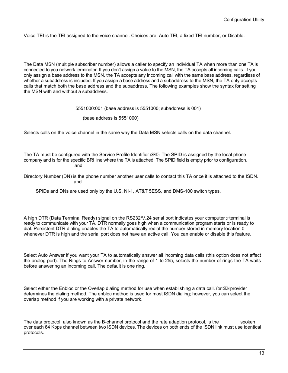 Multi Tech Equipment MTA128ST User Manual | Page 13 / 61