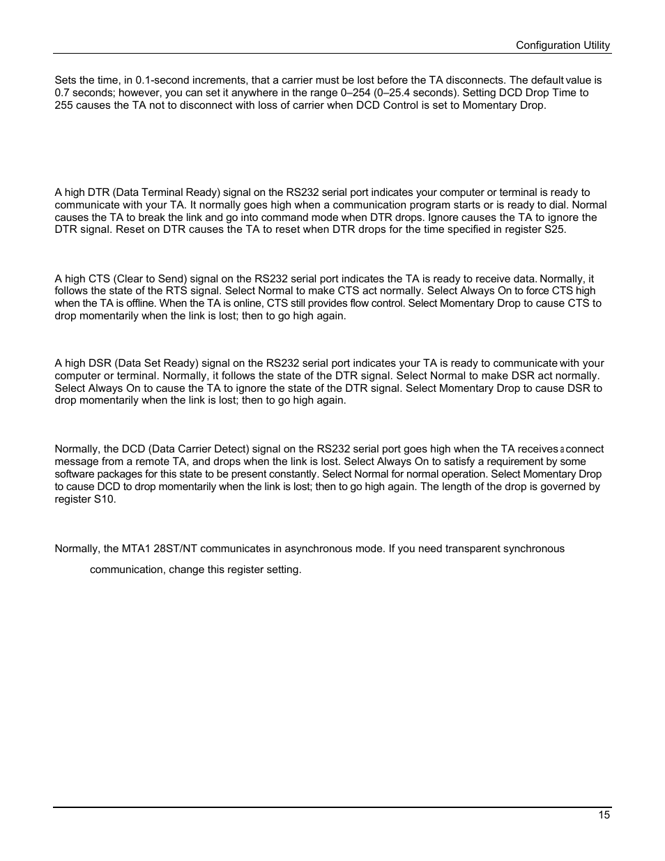 Multi Tech Equipment MTA128ST User Manual | Page 15 / 61
