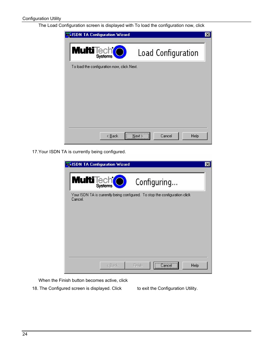 Multi Tech Equipment MTA128ST User Manual | Page 24 / 61