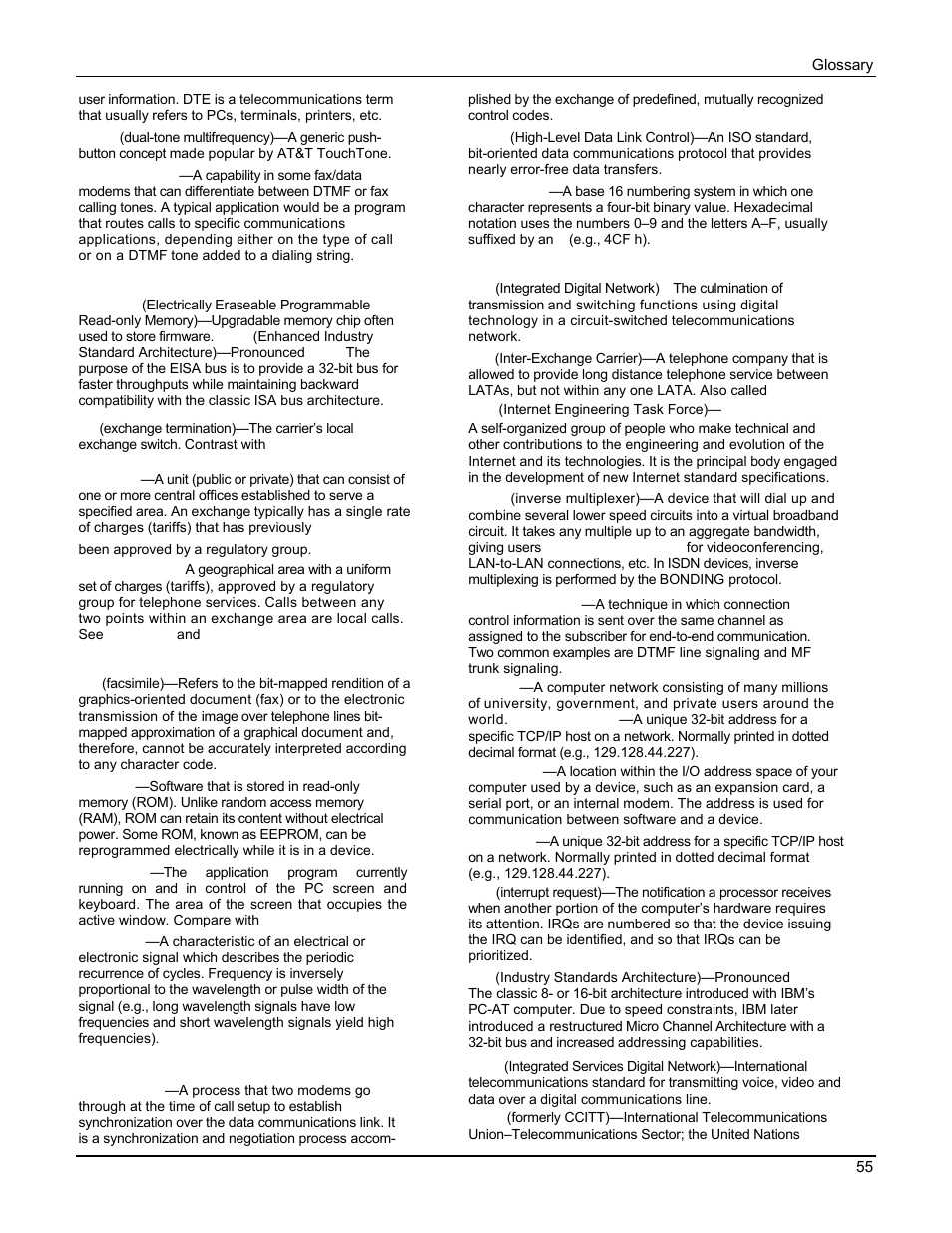 Multi Tech Equipment MTA128ST User Manual | Page 55 / 61