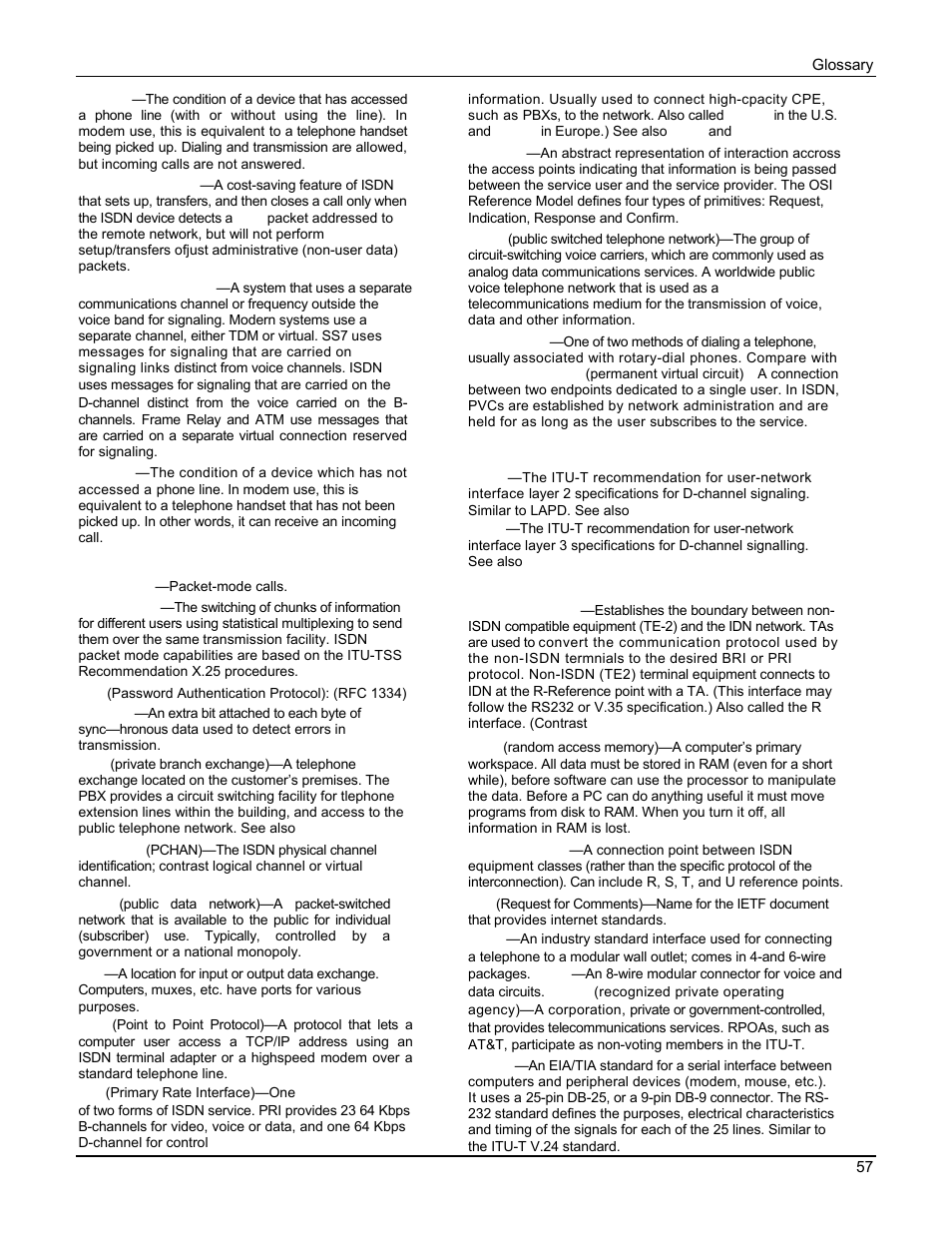 Multi Tech Equipment MTA128ST User Manual | Page 57 / 61